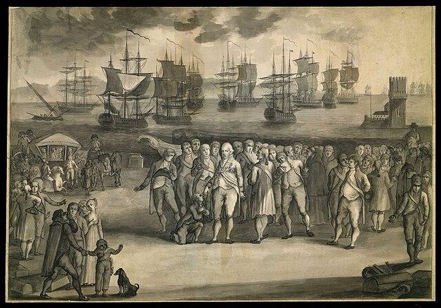 포르투갈 왕실, 나폴레옹 피해 브라질로 피신