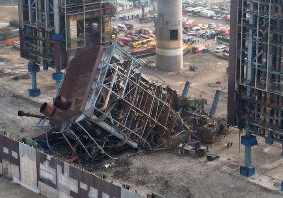 울산화력 '실종자' 위치, 주변 타워 철거 후에나 확인 가능할 듯