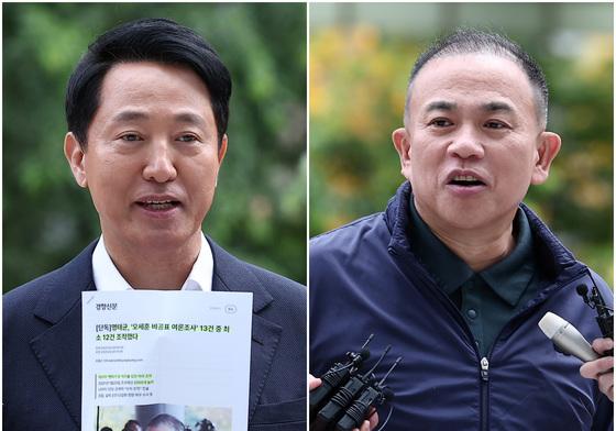 [뉴스1 PICK] 특검 동시 출석한 오세훈·명태균… 여론조사비 대납의혹 대질 신문