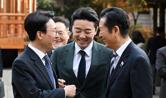 대화하는 김민석-강훈식-정청래