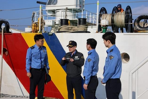 여수해경 동절기 해양사고 대비 경비함정·구조장비 점검