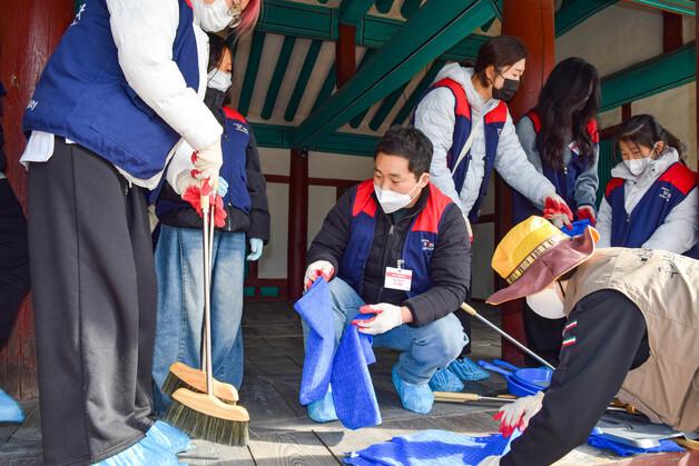 현대모비스, 국가유산 보존 '이색' 봉사활동