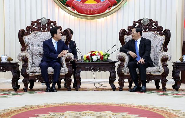 김태흠 충남지사, 라오스 총리와 계절근로자 등 협력 확대