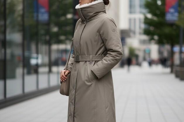 '코트형 다운 인기'…슬림하면서도 따뜻한 소재 비결은