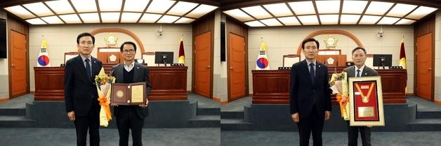 진안군의회 김명갑·손동규 의원, 지방의정봉사상 수상