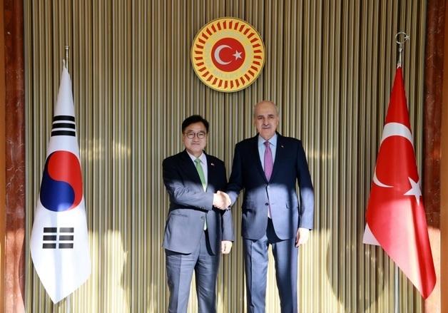 우 의장, 튀르키예 의장 만나 "방산·원자력 등 협력하자"