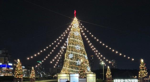 "패딩 대신 가벼운 옷차림으로 산책"… '따뜻한 연말' 태화강 국가정원