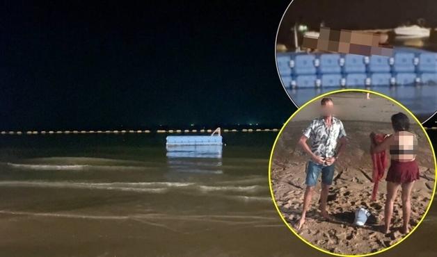 파타야서 수영하다 구조물 올라가 성관계…"해변까지 소리, 조명 쏴 제지"