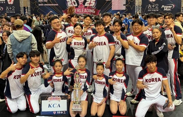 치어리딩 국가대표팀, 대만 챔피언십 정상…구미대 천무응원단 '주축'