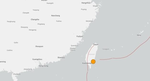 대만 남동부서 규모 6.1 지진…타이베이도 건물 흔들려
