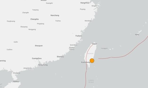 대만 남동부서 규모 6.1 지진…타이베이도 건물 흔들려