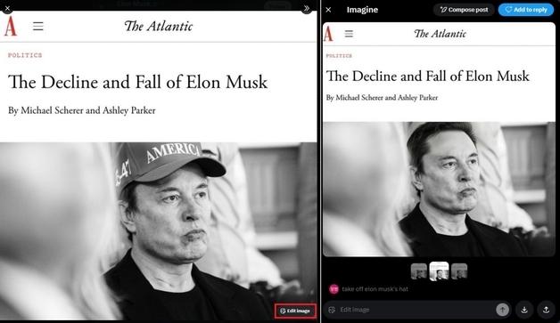 "X의 사진·그림, AI로 곧바로 수정"…X 신기능에 창작자 '발칵'