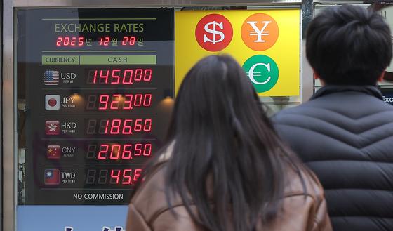 원달러 환율 연말 하락에도 연평균 1420원대 '사상 최고'