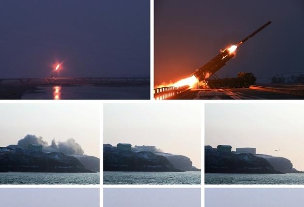 김정은, 전략순항미사일 발사훈련 참관…"전략무기 점검"