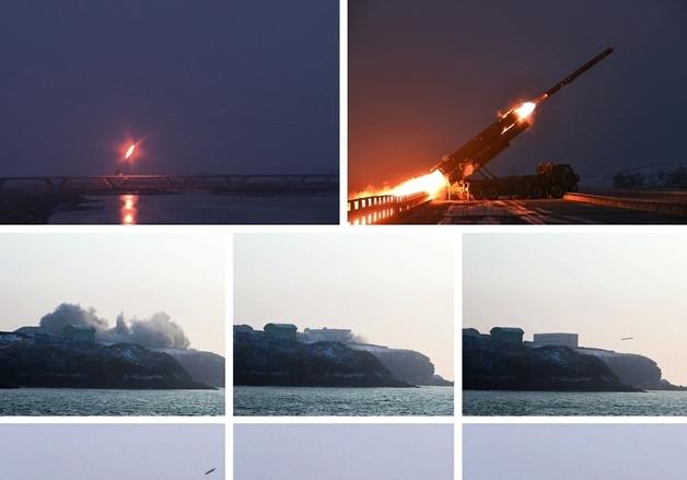 김정은, 전략순항미사일 발사훈련 참관…"전략무기 신뢰성 점검"