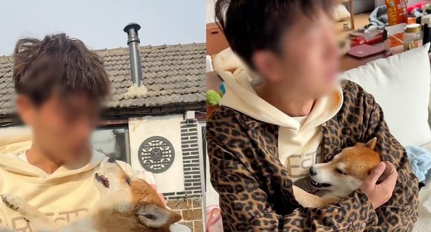 '독살' 시바견 끌어안고 카메라 켠 부부…"돈벌이 그만" 비난