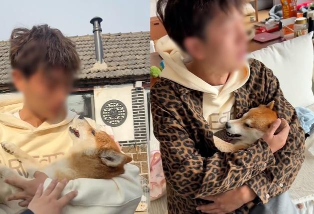 '독살' 시바견 끌어안고 카메라 켠 부부…"돈벌이 그만" 비난