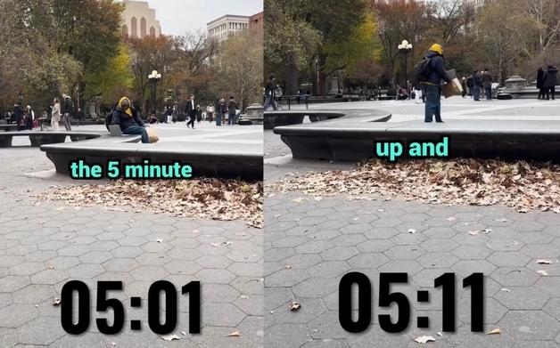 "한국서도 이럴까?"…뉴욕 공원에 '새 노트북' 놔두자 5분 만에 생긴 일