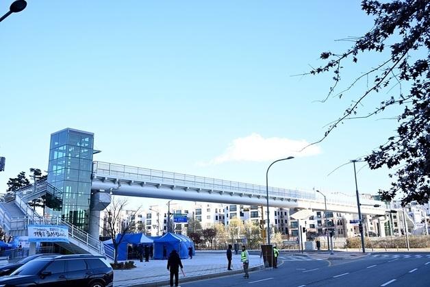 파주 운정신도시~야당동 간 보도육교 개통…접근성 개선