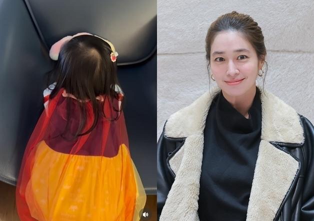 '이병헌♥' 이민정, 두 돌 앞두고 백설공주 변신 딸 공개…귀여운 뒷모습