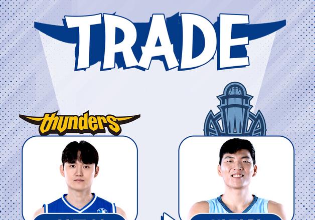 프로농구 삼성 이동엽·차민석, 소노 박진철·정성조와 트레이드