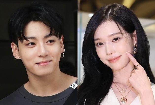 BTS 정국·에스파 윈터, 커플 타투? 온라인 발 열애설…양측 묵묵부답