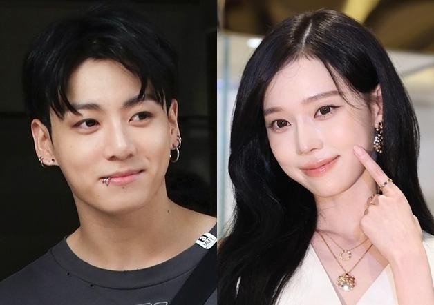 BTS 정국·에스파 윈터, 커플 타투? 온라인 발 열애설…양측 묵묵부답