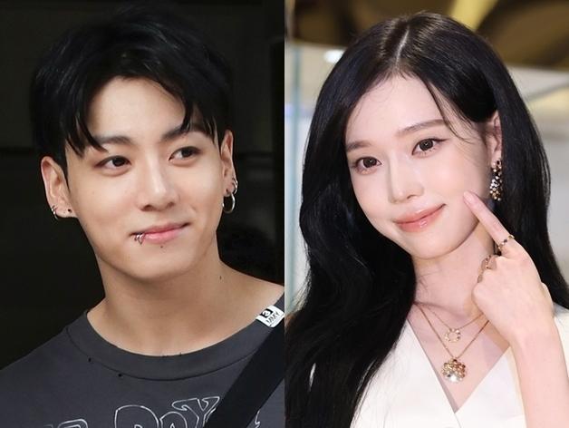 BTS 정국·에스파 윈터, 커플 타투? 온라인 발 열애설…양측 묵묵부답