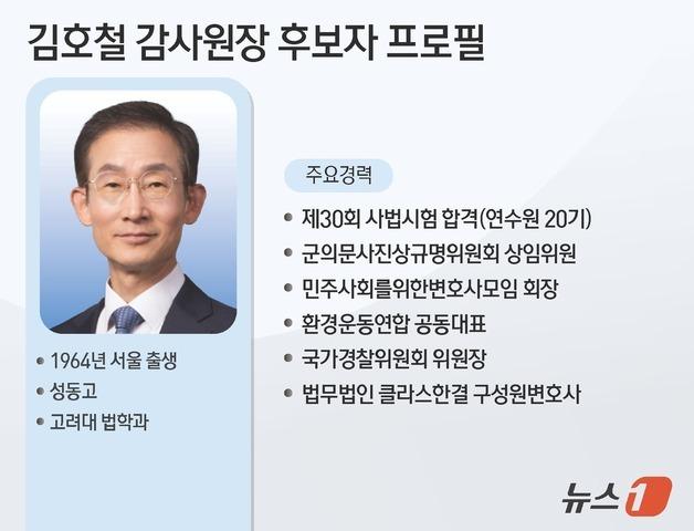 [그래픽] 김호철 감사원장 후보자 프로필