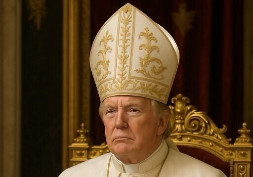 트럼프, '교황 합성사진' 논란에 "장난, 누군가 AI로 만든 것 게재만"