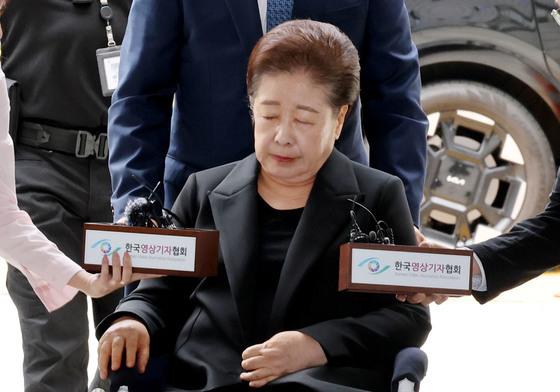 [뉴스1 PICK]한학자 통일교 총재 구속기로…'묵묵부답'