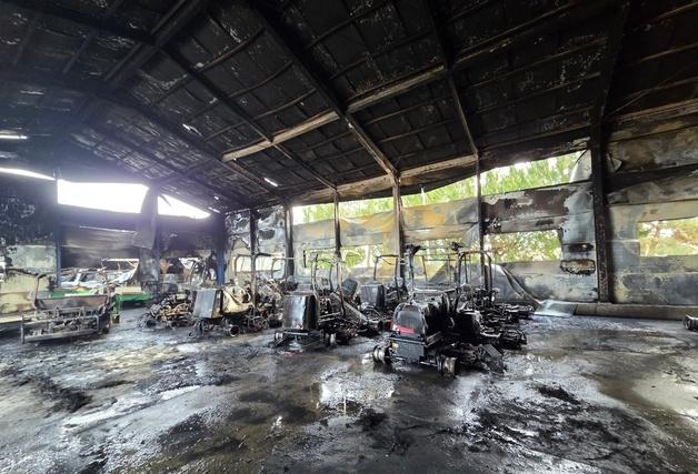 군산 옥서면 골프장 불…7억1800만원 재산 피해