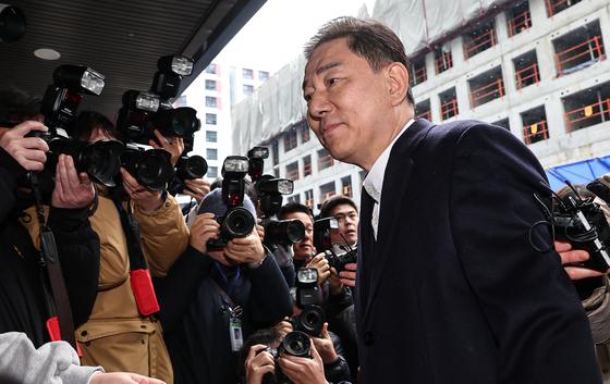 김병기 "무고함 밝혀지도록 충실히 답변"…윤리심판원 출석