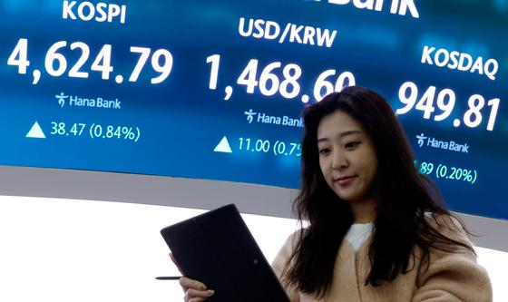 코스피, 0.84% 상승한 4624.79 마감…7거래일 연속 사상 최고
