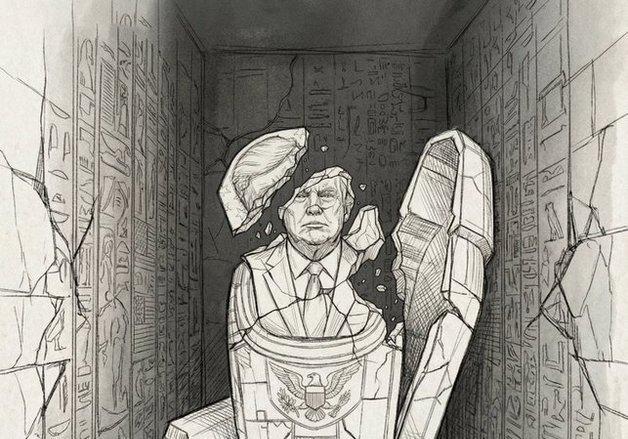 하메네이, 트럼프 석관 깨지는 사진 올리고 "교만의 절정…곧 몰락"