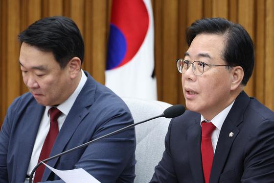 송언석 "민주당, 공천헌금 아닌 뇌물 수수…국힘은 당당"