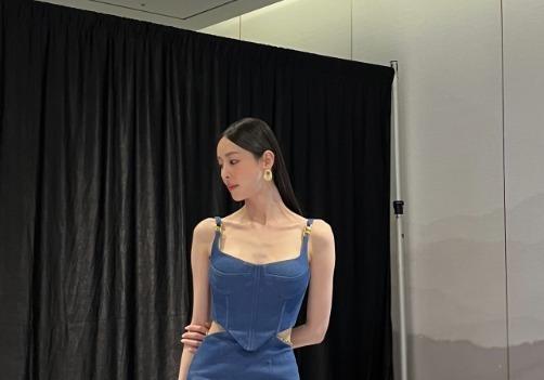 175㎝ 이다희, 크롭톱 입고 뽐낸 '마네킹' 보디라인 [N샷]