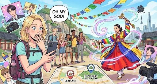 "힙해"…K-샤먼 빠진 외국인 MZ들, 인왕산 굿당에 줄 섰다