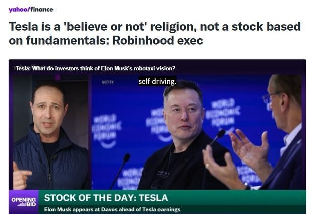 “테슬라는 주식이 아니라 종교”-야후 파이낸스