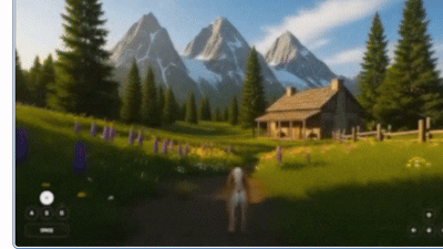 구글 월드 모델 AI '지니 3' 시뮬레이션 예시(구글 제공). ⓒ 뉴스1