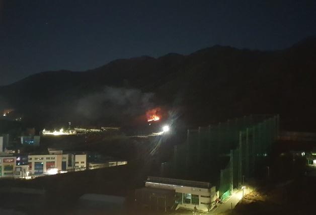 새벽 경산 야산에 불…40분 만에 진화
