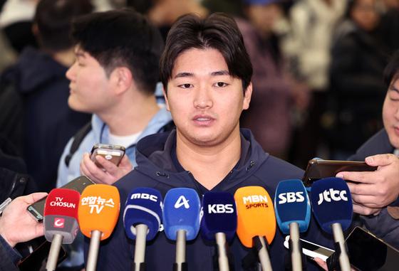 유일 해외파 투수 고우석 "2년간 마이너 생활, 힘들지 않았다"