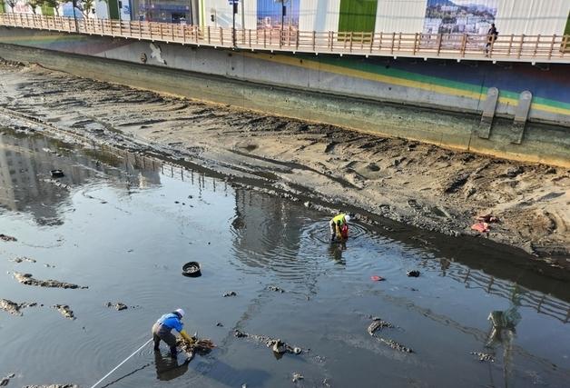 "생태하천 만든다더니…" 부산 동천서 또 물고기 수만 마리 폐사