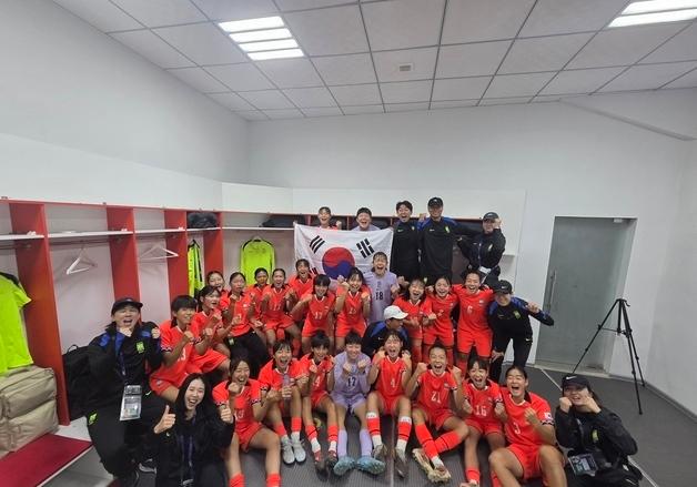 여자 U16 축구대표팀, 아시안컵 예선 3전 전승…본선 진출
