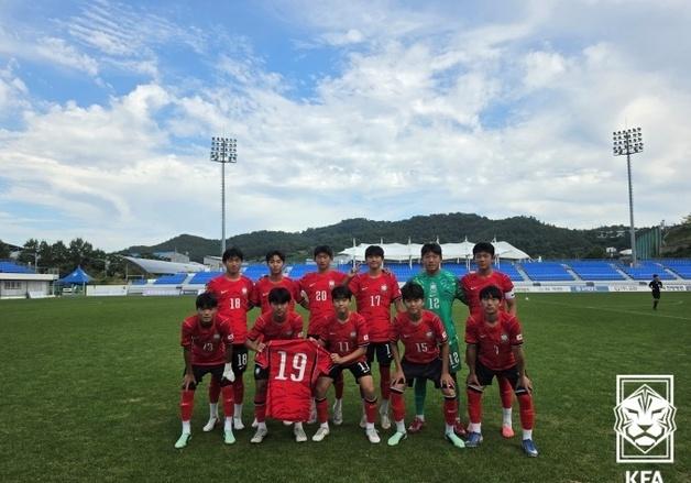 남자 U14 축구 대표팀, 한일교류전 2전 전승