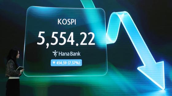 [뉴스1 PICK] 코스피·코스닥 7%대 급락 '검은 목요일'