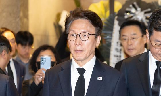 김민석 대표, 고 최형우 전 내무부 장관 조문