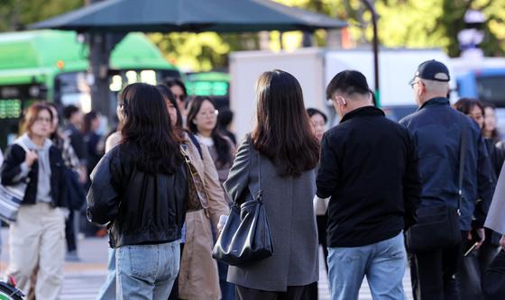 쌀쌀해진 출근길