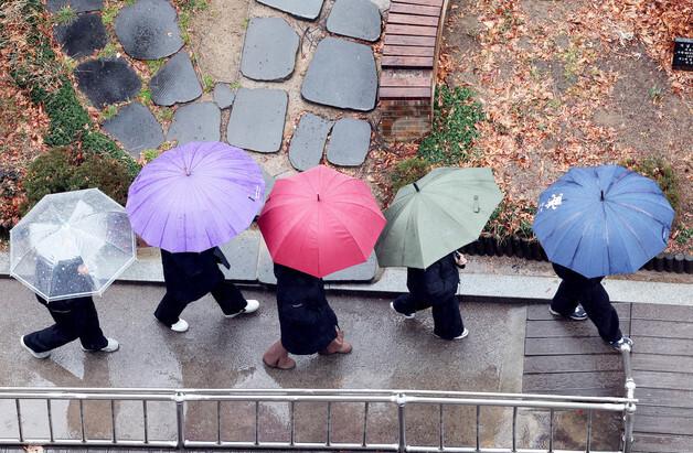 봄비 내리는 광주·전남, 낮 최고 18도 '포근'…주말 일교차 커