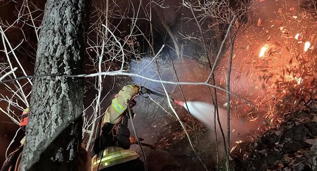 영주 야산 추락 공군 F-16C 전투기 조종사 구조 완료